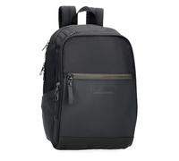 Pepe Jeans Sail up Mochila para Portátil Doble Compartimento hasta 12 Pulgadas Negro 25x37x12 cms Poliéster y PU 11,1L by Joumma Bags
