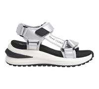 Pepe Jeans Sandalias de Piel Winslove Shine Plateado