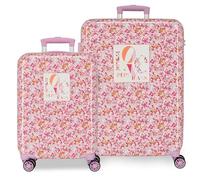 Pepe Jeans Sandra Juego de Maletas Rosa 55/68 cms 0 ABS 84,86L 6,64 kgs 0 Equipaje Mano by Joumma Bags