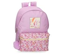 Pepe Jeans Sandra Mochila Escolar, Rosa, 31x44x17,5 cms