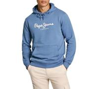 Pepe Jeans Saul Hoodie Sudadera con Capucha, Blue (Sea Blue), XL para Hombre