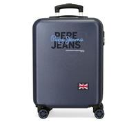 Pepe Jeans Seldon Maleta de Cabina Azul 38x55x20 cms Rígido 2 kgs Cierre de combinación Lateral ABS 2 kgs 35L Equipaje de Mano by Joumma Bags
