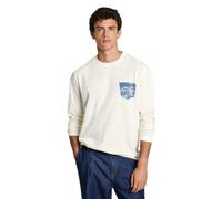 Pepe Jeans Sidney tee Camiseta, Blanco (Off White), S para Hombre