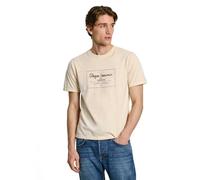 Pepe Jeans Simon tee Camiseta, Blanco (Off White), L para Hombre