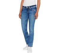 Pepe Jeans Single Button Slim Low Waist, Jeans, Mujer, Azul (Denim-xw6), 28W / 34L