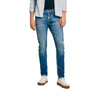 Pepe Jeans Skinny Jeans Ripped, Azul (Denim), 38W/34L para Hombre