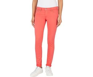Pepe Jeans Skinny Low Waist, Pantalones, Mujer, Rojo (Crispy Red), 31W / 32L