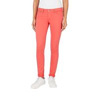 Pepe Jeans Skinny Low Waist, Pantalones, Mujer, Rojo (Crispy Red), 32W / 30L