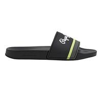 Pepe Jeans Slider Portobello M, Sandalias deslizantes Hombre, Negro 01, 46 EU