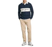 PEPE JEANS Slim Chino Twill Pantalones, Concrete, 36W Unisex Adulto