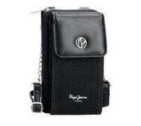 Pepe Jeans Sprig Bandolera Portamóvil Negro 11x20x4 cms Piel sintética by Joumma Bags