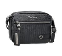 Pepe Jeans Sprig Bolso Bandolera Negro 21x14x5 cms Piel sintética by Joumma Bags