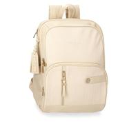 Pepe Jeans Sprig Mochila para Portátil 13,3" Beige 25x37x10 cms Piel sintética 9,25L by Joumma Bags
