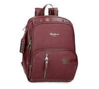 Pepe Jeans Sprig Mochila para Portátil, Rojo, 13,3"