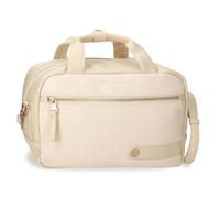 Pepe Jeans Sprig Neceser Adaptable con Bandolera Beige 31x21x15 cms Piel sintética by Joumma Bags