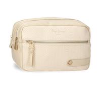 Pepe Jeans Sprig Neceser Beige 26x16x12 cms Piel sintética by Joumma Bags