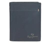 Pepe Jeans Staple Cartera Vertical con Monedero Azul 8,5x10,5x1 cms Piel