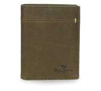 Pepe Jeans Staple Cartera Vertical con Tarjetero Verde 8,5x10,5x1 cms Piel by Joumma Bags