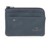 Pepe Jeans Staple Monedero Azul 11x7x1,5 cms Piel