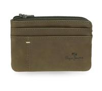 Pepe Jeans Staple Monedero con Tarjetero Verde 11x7x1,5 cms Piel by Joumma Bags