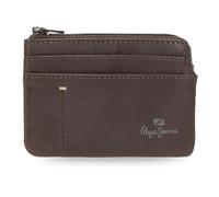 Pepe Jeans Staple Monedero Marrón 11x7x1,5 cms Piel
