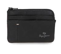 Pepe Jeans Staple Monedero Negro 11x7x1,5 cms Piel