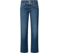 Pepe Jeans Straight Jeans LW, Azul (Denim-Ee3), 32W / 30L para Mujer