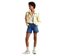 Pepe Jeans Straight Short Hw Shorts Mujer, Azul (Denim-HU4), 27W