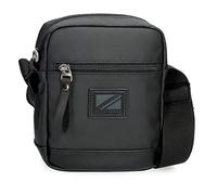 Pepe Jeans Straps Bandolera Negro 15x19,5x6 cms Poliéster con detalles en Piel Sintética