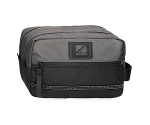 Pepe Jeans Stratford Neceser Dos Compartimentos Adaptable Gris 26x16x12 cms Poliéster