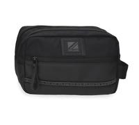 Pepe Jeans Stratford Neceser Dos Compartimentos Adaptable Negro 26x16x12 cms Poliéster by Joumma Bags