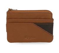 Pepe Jeans Striking Monedero con Tarjetero Beige 11x7x1,5 cms Piel