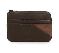 Pepe Jeans Striking Monedero con Tarjetero Marrón 11x7x1,5 cms Piel
