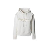 Pepe Jeans Sudadera con Capucha Maddy para Mujer, Blanco, XL