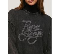 Pepe Jeans Sudadera de mujer estilo boxy con logo estampado. default 5/L