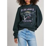 Pepe Jeans Sudadera de mujer manga larga gráfico. Negro 42/L