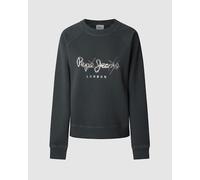 Pepe Jeans Sudadera 'Lupita' negro / plata, Talla XS