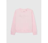 Pepe Jeans Sudadera de niña cuello caja 100% algodón. Rosa 14 Años