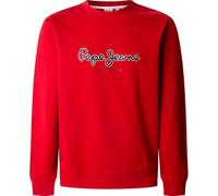 Pepe Jeans Sudadera Duke Crew para Hombre, Rojo Rugby, S