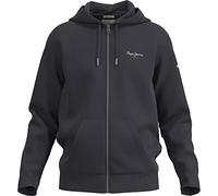 Pepe Jeans Sudadera Edward con Cremallera para Hombre, Negro (Lavado Negro)., S