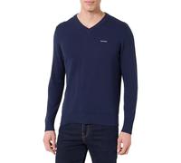 Pepe Jeans Suéter básico de Punto en V para Hombre, Azul (Azul Marino), Talla M, Azul (Azul Marino), M