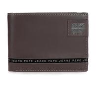 Pepe Jeans Tape Cartera Horizontal con Monedero Marrón 11x8x1 cms Piel by Joumma Bags