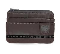 Pepe Jeans Tape Monedero con Tarjetero Marrón 11x7x1,5 cms Piel by Joumma Bags
