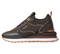 Pepe Jeans Tenis Blur Contour para Mujer, Marrón Conker, 6 UK