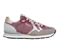 Pepe Jeans Tenis Brit Glitter W para Mujer, Morado, Baya Clara, 3 UK