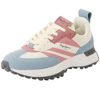 Pepe Jeans Tenis W Stripes para Mujer, Rosa Pizarra Rosa, 5 UK