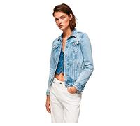Pepe Jeans Thrift, Chaqueta para Mujer, Azul (Denim-MM6), S