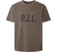 Pepe Jeans Thyssen tee Camiseta, Marrón (Dark Brown), XXL para Hombre