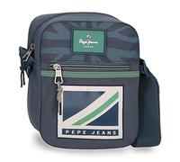 Pepe Jeans Tom Bandolera Azul 17x21x7 cms Poliéster
