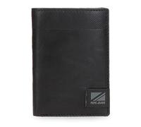 Pepe Jeans Topper Cartera Vertical con Monedero Negro 8,5x11,5x1 cms Piel